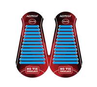 HOMAR No Tie Silicone Shoe Laces Elastic Strech Tiless Rubber Laces with 12 Colors for Kids Adults Trainers Waterproof Flat No Tie Shoelaces for Sneakers Board Shoes Casual Shoes