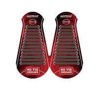 HOMAR No Tie Silicone Shoe Laces Elastic Strech Tiless Rubber Laces with 12 Colors for Kids Adults Trainers Waterproof Flat No Tie Shoelaces for Sneakers Board Shoes Casual Shoes