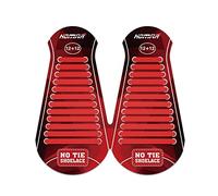 HOMAR No Tie Silicone Shoe Laces Elastic Strech Tiless Rubber Laces with 12 Colors for Kids Adults Trainers Waterproof Flat No Tie Shoelaces for Sneakers Board Shoes Casual Shoes