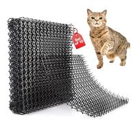 Homarden Cat Repellent for Garden - Cat Scat Mat Set of 10 (41 x 33 cm) with 3 cm Plastic Spikes - Fox Deterrents for Gardens UK - Cat Scratch Deterrent Mat for 4 mt Coverage - Humane Cat Repellent