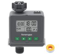 Homarrogsys Programmable Hose Timer with Rain Delay & 3 Watering Modes, Digital Irrigation Controller for Garden/Lawn/Yard, Outdoor Water Timer System (1 Outlet)