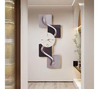 Homary 39.4" Silent LED Wall Clock - Modern Abstract Geometric Design, Non-Ticking Decorative Wall Art for Living Room, Bedroom & Office