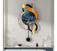 homary Digital Wall Clock, LED Display with Time & Temperature, Dual Power (USB or Battery), Silent Operation - DIY Clock Replacement for Wall, Office, Home, or Gift