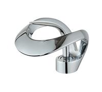 Homary Elegant Waterfall Bathroom Basin Tap Single Lever Handle Solid Brass in Chrome