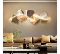 Homary LED Light Wall Art - 3D Illuminated MDF Panel with Warm Ambient Lighting, Modern Light-Up Wall Hanging Decor for Living Room, Bedroom, Dining Room, Easy to Install