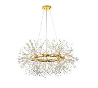 Homary Mid Century Modern 12-Light Crystal Firework Sputnik Chandelier Pendant Ceiling Light