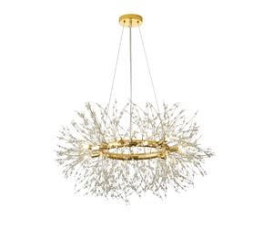 Homary Mid Century Modern 12-Light Crystal Firework Sputnik Chandelier Pendant Ceiling Light