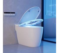 Homary Smart Bidet Toilet with Heated Seat, Built-in Water Tank, Smart Automatic Toilet with Auto Open/Close Lid, Adjustable Heated Seat & Bidet Functions, Eco-Friendly Flush