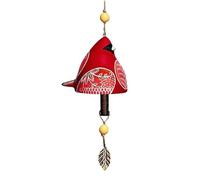 Homaskylynn Bird Song Bell Wind Chime, Red, 3.94 x 4.52 inches