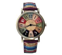 Homaskylynn Boho Hippie Steampunk Watch, Multicolour Rainbow Pattern Watches, Waterproof Vintage Digital Dainty Women's Wrist Watches, Womens Watches for Small Wrists, Fashion Watches(C)