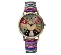 Homaskylynn Boho Hippie Steampunk Watch, Multicolour Rainbow Pattern Watches, Waterproof Vintage Digital Dainty Women's Wrist Watches, Womens Watches for Small Wrists, Fashion Watches(A)