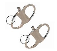 Homaskylynn Infinity Lighter, Keychain Lighter Match Strike, Permanent Waterproof Matches, Emergency Survival Fire Starter Striker, Outdoor Metal Key Chain(Silver*2)