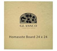 Homasote Board For Stained Glass Work Surface | 24'' x 24'' Homasote Stained Glass Cutting Board | Heat Resistant Stained Glass Cutting Mat | Stained Glass Supplies For Table And Glass Protection