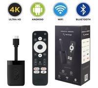 Homatics Dongle R 4K Media Streaming Client Android TV Media Player Stick with Remote Control Flash eMMC 8GB Chromecast Supports AV1