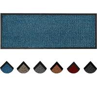 Homatz Hallway Runner Rug Heavy Duty Non-Slip Rubber Back, Blue 80x300cm Long Carpet Runner - Dirt Trapper, Water Absorbent, Washable Runner Rugs, Carpet for Hallway Kitchen Living Room