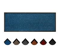 Homatz Hallway Runner Rug Heavy Duty Non-Slip Rubber Back, Blue 90x200cm Large Carpet Runner - Dirt Trapper, Water Absorbent Runner Mat, Washable Rugs, Carpet for Hallway Kitchen Living Room