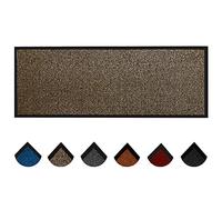 Homatz Hallway Runner Rug Heavy Duty Non-Slip Rubber Back, Brown 90x300cm Long Carpet Runner - Dirt Trapper, Water Absorbent Runner Mat, Washable Rugs, Carpet for Hallway Kitchen Living Room