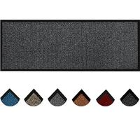 Homatz Hallway Runner Rug Heavy Duty Non-Slip Rubber Back, Grey 80x300cm Long Carpet Runner - Dirt Trapper, Water Absorbent, Washable Runner Rugs, Carpet for Hallway Kitchen Living Room