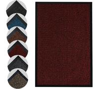 Homatz Hallway Runner Rug Red 60X160Cm Non-Slip Rubber Back, Dirt Trapper, Water Absorbent, Washable, Carpet For Hallway
