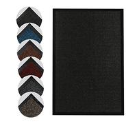 Homatz Indoor Door Mat - Heavy Duty Rubber, Floor and Kitchen Mats - Non Slip, Washable and Dirt Trapper Doormats Super Absorbent Multicolor Barrier Mat