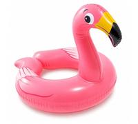 HOMAVEL Inflatable Swim Ring Summer Pool Floats - 55cm/58cm/76cm/91cm Swim Tube for Beach, Summer Water Party, Adult Swim Ring for Family Swimming Pool Fun (Flamingo-55cm)