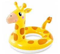 HOMAVEL Inflatable Swim Ring Summer Pool Floats - 55cm/58cm/76cm/91cm Swim Tube for Beach, Summer Water Party, Adult Swim Ring for Family Swimming Pool Fun (Giraffe-58cm)