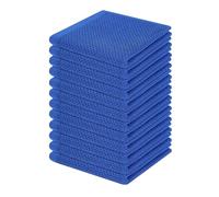 Homaxy 100% Cotton Waffle Weave Kitchen Dish Cloths, Ultra Soft Absorbent Quick Drying Dish Towels, 12 x 12 Inches, 12-Pack, Blueberry