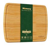 Homaxy Extra Large Bamboo Cutting Boards for Kitchen, 18x12.5 Wood XL Cutting Board with Juice Groove, Butcher Block Wooden Chopping Board for Kitchen, Meat, Cheese, Fruit & Vegetables - Pre Oiled