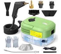 Hombasing 8-in-1 Handheld Steam Cleaner, 2200W Portable Steam Cleaner whit 1.2L Water Tank for Home Kitchen Use, High Steam Cleaner Machine for Cleaning Upholstery, Bathroom, Grout, Car Detailing