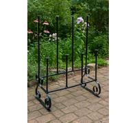 Hombella Wellington Boot Rack Stand - Stainless Steel Walking Boot Holder - Indoor & Outdoor Shoe Storage - Holds 4 Pairs of Wellies, Walking Boots or Shoes - Waterproof Shoe Stand