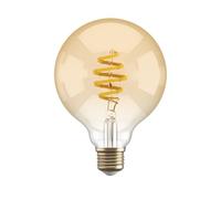 Hombli Smart Filament Bulb G95 / E27 - 5.5W, Amber - Energy-Saving LED Bulb, Adjustable Warm to Extra Warm White Light, Voice Control, No Hub Required, Tuya Smart Compatible