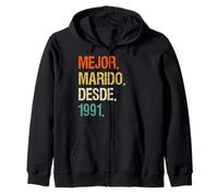 Hombre Mejor Marido Desde 1991 | 31 aniversario de boda 31 Zip Hoodie