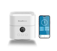 HomBreez Air Purifier and Humidifier Combo for Bedroom, Covers Up to 200ft², H13 True HEPA Filter, 500ML Water Tank, Quiet Cool Mist Top Fill Essential Oil Diffuser for Baby, Pet Room, APP Control