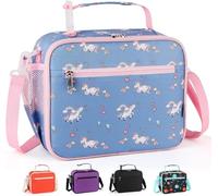 hombrima Insulated Lunch Box Bag, Kids Thermal Cool Bags with Adjustable Strap for Adults Children Women Men Boys Girls School Office Outdoor(Lpony)