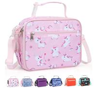 hombrima Insulated Lunch Box Bag, Kids Thermal Cool Bags with Adjustable Strap for Adults Children Women Men Boys Girls School Office Outdoor (PKPony)