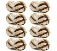HOMBYS 8 Pack Giant Chunky Yarn for Crocheting,Super Bulky Large Soft Fluffy Yarn,Tie Dye Plush Fuzzy Yarn,Mixed Color Thick Chenille Yarn for Hand Knitting/Arm Knitting (Khaki)