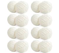 HOMBYS Chenille Yarn for Hand Knitting, Fluffy Soft Jumbo Yarn, Crochet, Super Bulky Large Yarn for Thick Blankets, Large Knitting Yarn, 8 Pieces, Fluffy Plush Yarn
