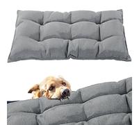 HOMBYS Chew Proof Dog Bed Indestructible and Durable Dog Crate Bed for Aggressive Chewers & Crazy Diggers, Water Resistant Crate Pad Mat Kennel Pad, (Gray, 22"x35")
