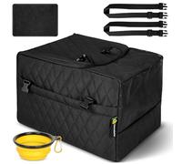 Homcolorful Cat Dog Carrier for Small and Medium Pets up to 15 Lbs, Soft Cats Carrier with Safety Zippers and Foldable Bowl, Portable Collapsible Travel Puppy Carrier