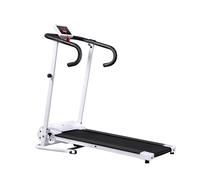 HOMCOM 1-10Km/h Folding Treadmill Home Running Fitness Machine White - White