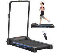 HOMCOM 1-6 km/h Folding Motorised Treadmill Walking w/ Remote Control, Blue