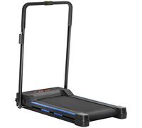 HOMCOM 1-6 Km/h Folding Motorized Treadmill Walking With Remote Control - Blue | TJ Hughes