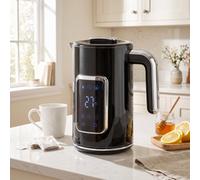 Homcom 1.7L Fast Boil 3000W Electric Kettle With Led Display, Black