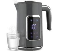 HOMCOM 1.7L Fast Boil 3000W Electric Kettle with LED Display, Grey HOMCOM Grey