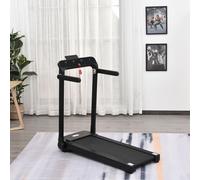 HOMCOM 1.85HP Foldable Electric Treadmill Fitness Safety Lock LED Screen Black