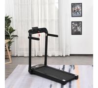 HOMCOM 1.85HP Foldable Electric Treadmill Fitness Safety Lock LED Screen in Black | Size: Standard HOMCOM Black Standard