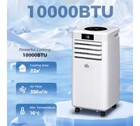 HOMCOM Portable Air Conditioner 823-028V70 White 35 x 38 x 70.5 cm