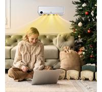 Homcom 1000W/2000W Wall Downflow Heater Adjustable Temperature W/ Timer