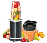 HOMCOM 1000W Blender Smoothie Maker, 4-in-1 Personal Smoothie Blender Mixer with 700ml and 350ml BPA-Free Cups, Dishwasher Safe Parts, for Ice Fruit Vegetable