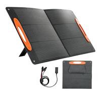 HOMCOM 100W Portable Solar Panel, Foldable Solar Charger with USB-A & USB-C Fast Charging Output, IP67 Waterproof for Mobile Phone Power Bank Flashlight Fans Camping Backpacking Hiking